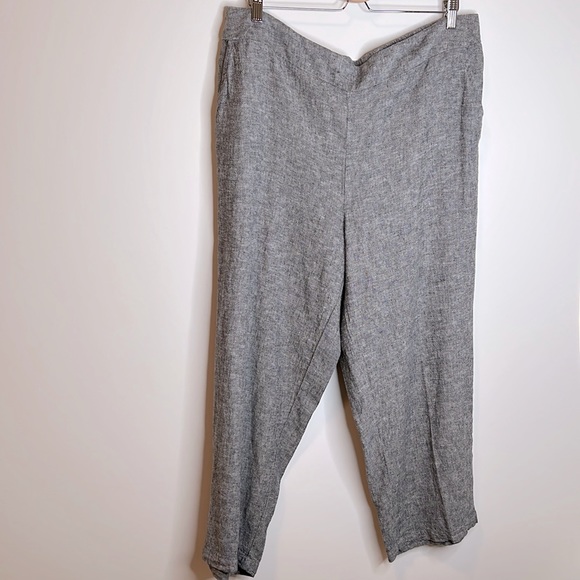 PICADILLY | Linen Blend Wide Leg Cropped Pants - Picture 3 of 8